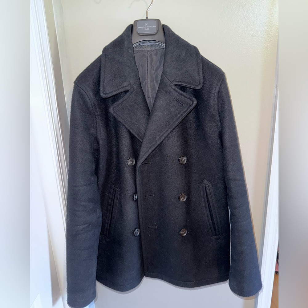 Old Navy | black peacoat jacket, size M